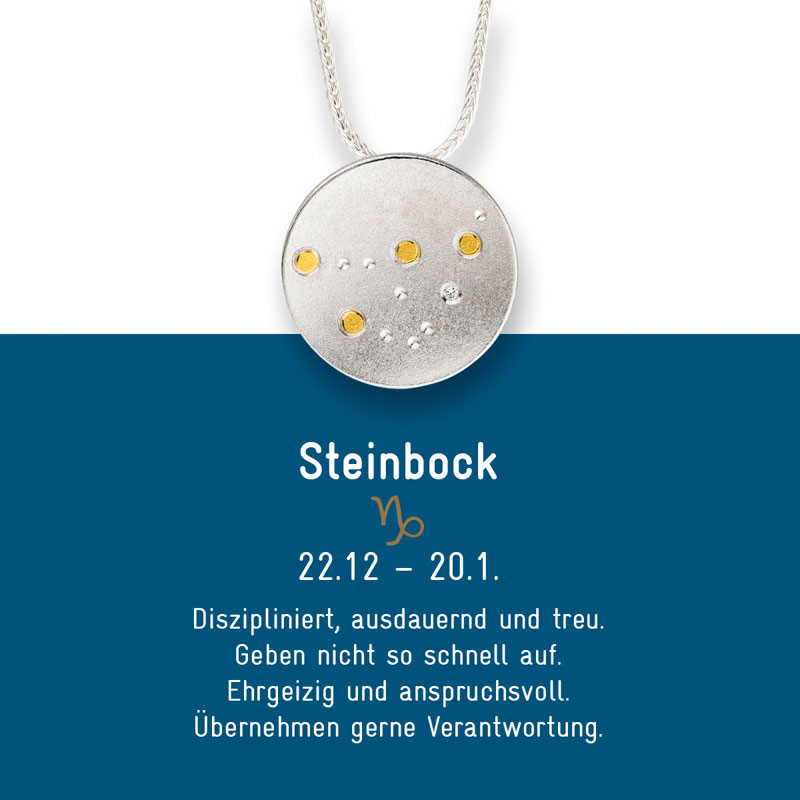 Sternzeichenanhänger Steinbock Manu Sternenschmuck